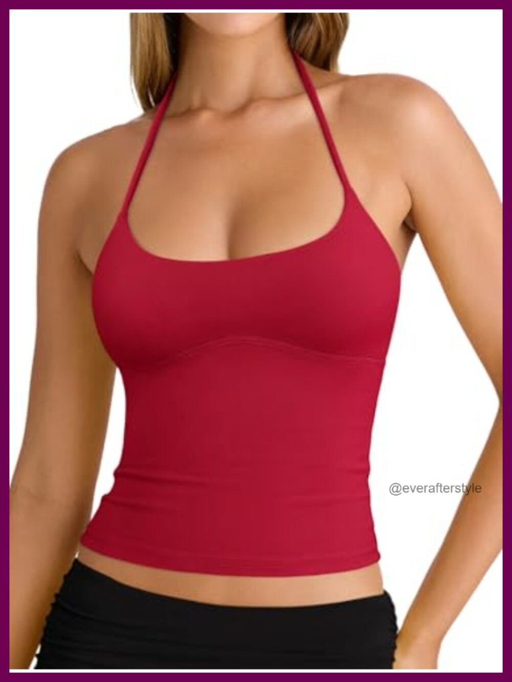 Women's Halter Backless Double Lined Crop Tank Top Sexy Y2K Sleeveless Cami